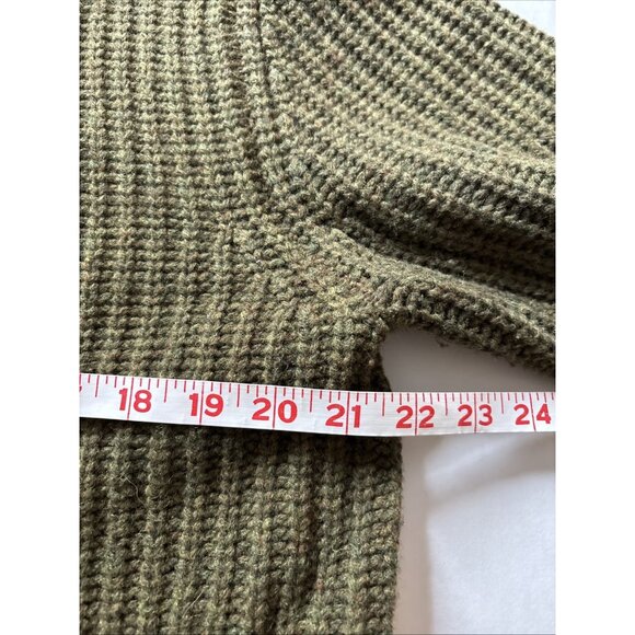 Sundance Green Heavy Sweater Size Large Lambswool - Picture 6 of 7